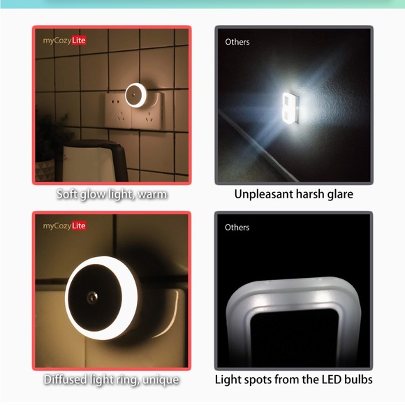 My Cozy Lite Plug-in Night Light-Low Light with Light Sensor 4-Pack - Picture 4 of 10